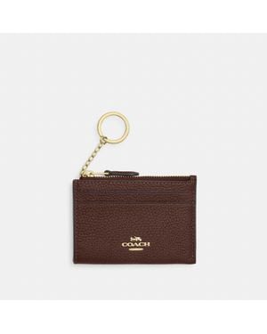 COACH Mini Skinny Id Case - Brown