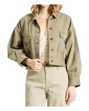 OAT New York Cropped Denim Jacket - Natural