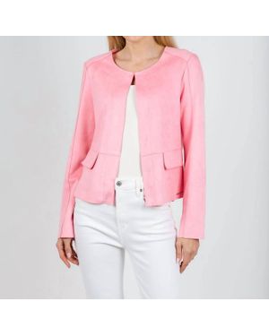 Rino & Pelle Brisia Faux Suede Jacket - Pink