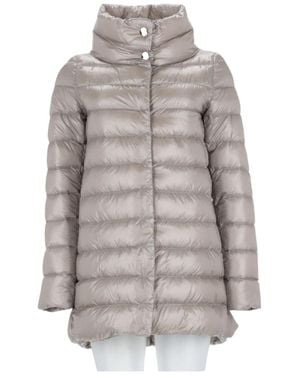 Herno A-Shape Amelia A-Line Polyamide Down Jacket - Gray
