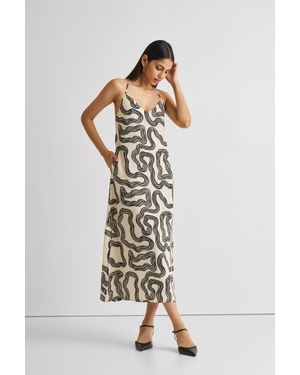 REISTOR Midi Slip Dress - Multicolor