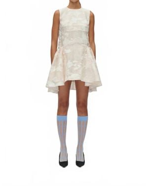 Stine Goya Romantic Ruffling Mini Dress - White