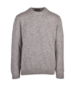 Zanone Crew Neck Sweater - Gray