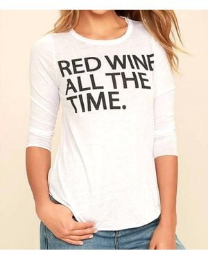 Chaser Brand Wine All The Time Tee - Black