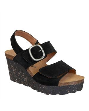 Otbt Peasant Wedge Sandals - Black