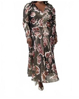 Tanya Taylor Anikka Puff Sleeve Dress - Black