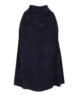 forte_forte Sleeveless Jacquard Top - Blue