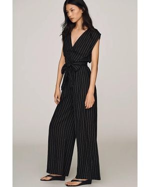 Bishop + Young Pinstripe Jumpsuit - Blue
