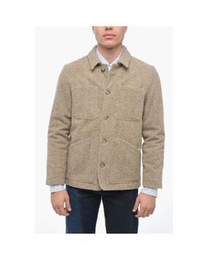 Altea Wool Cloth Newton Short Coat - Natural