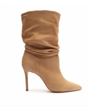 SCHUTZ SHOES Ashlee Suede Bootie - Brown