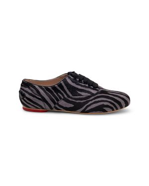 Hogan Zebra-Print Leather Loafers - Black