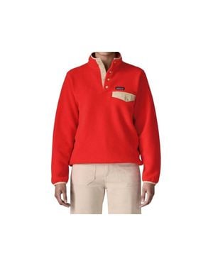 Patagonia Lightweight Synchilla Snap-T Fleece Pullover - Red