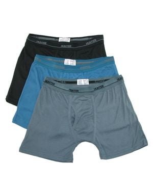HUNTER Boxer Brief Underwear (3 Pair Pack) - Blue