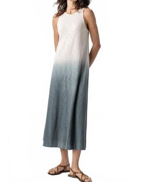 Lilla P Ombre Jewel Neck Tank Dress - Blue