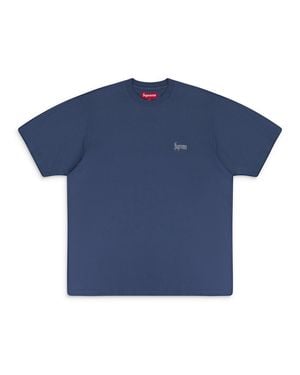 Supreme Classic Script Washed T-Shirt - Blue