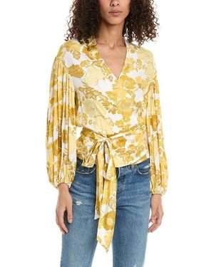 Ted Baker Blouson Wrap Top - White