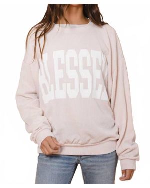 Bucketlist Blessed Graphic Sweatshirt - Gray
