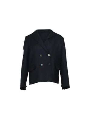 Helmut Lang Distressed Blazer - Blue