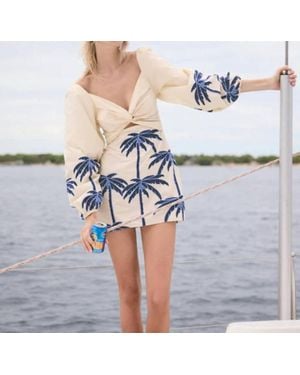 Johanna Ortiz Power Of The Sea Mini Dress - Blue