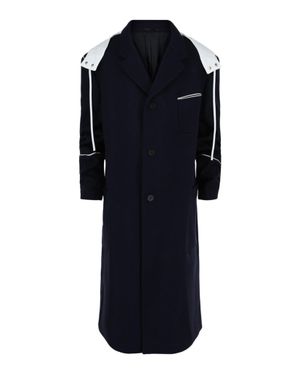 Ferragamo Single-Breasted Hooded Coat - Blue