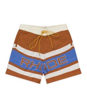 Rhude Pravil Racing Knit Short - Blue