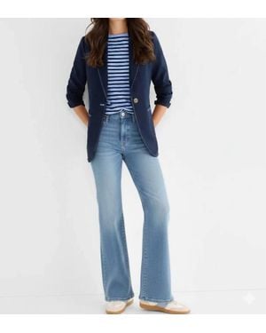 NIC+ZOE Vantage Wide Leg High Rise Jeans - Blue
