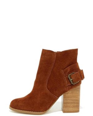 Sbicca Lorenza Suede Bootie - Brown