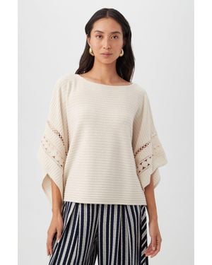 Trina Turk Chic Wrap Sweater - White