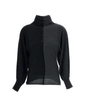 Jacquemus The Diamond Silk-Blend Polo Shirt - Black
