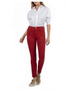 Kut From The Kloth Charlize High Rise Cigarette Leg Jeans - Red