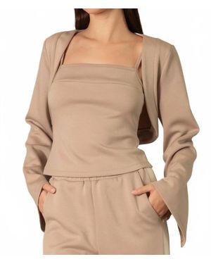 P.Cill Bolero Cardigan - Natural
