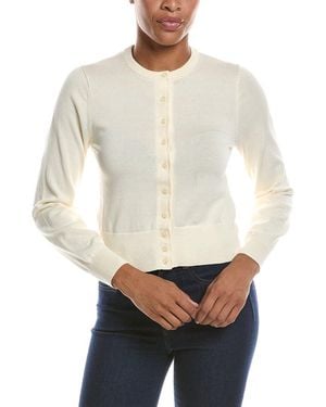 Madewell Button Front Cardigan - White
