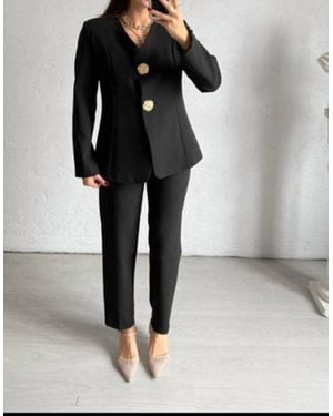 Divina Moda Pants Suit Set - Black