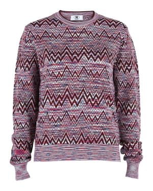 Missoni Oversized Zigzag Sweater - Purple