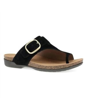Dansko Rylee Stylish Buckled Slide Sandal - Brown