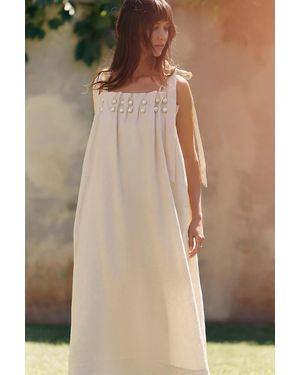 Endless Rose 100% Linen Dress - Natural