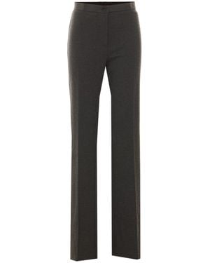 Pinko Straight-Leg Tailored Pants With Mid-Rise Waist And Minimalist Design - Gray