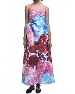 Kika Vargas Rose Dress - White