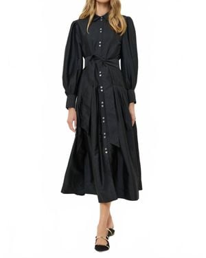 Oliphant Nora Midi Dress - Black