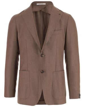 Tagliatore Wool-Blend Blazer - Brown