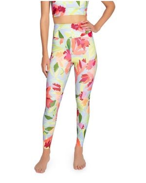 Nicole Miller High Rise Leggings - Red