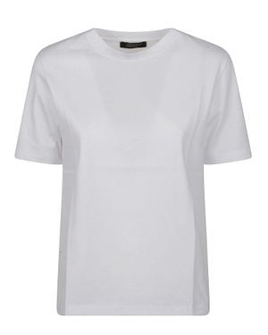 Aragona Round Neck Cotton T-Shirt - White
