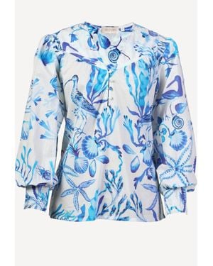 brand: Banjanan Florrie Shirt - Blue