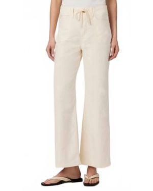 PAIGE Ari Wide Leg Weekender Pants - Natural