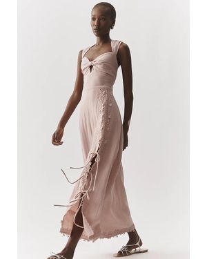 En Saison Megan Lace Midi Dress - Natural