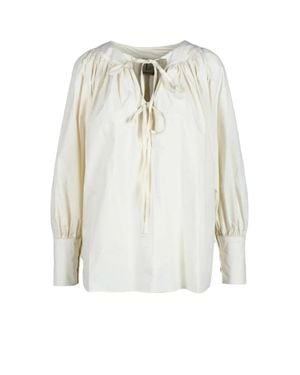L'Autre Chose Cotton Blouse - White