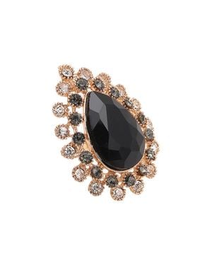 SOH Teardrop Cocktail Ring - Metallic
