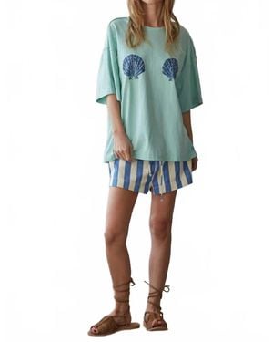 By Together Knit Seashell Tee - Blue