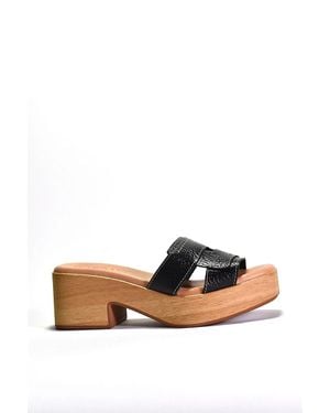 Cordani Marley-2 Wood-Bottom Heels - Black