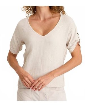 XCVI Milani Short Sleeve Top - White